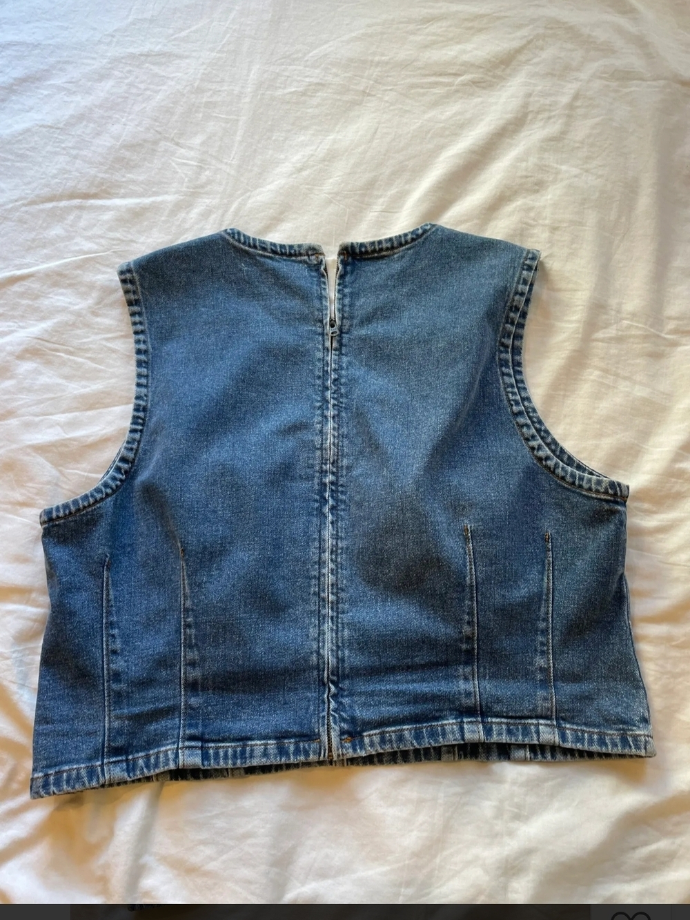 Abercrombie & Fitch Light Blue Denim Top - Picture 5 of 5